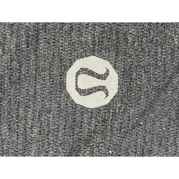 Lululemon Mens Shirt Active Tech Gray Short Sleeve Reflective Strip Size Medium. - Picture 5 of 9